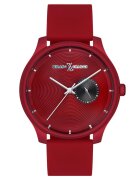 Milano X Change Спортен часовник за мъже 42 мм - стоманен корпус - силиконова каишка - червен - 3 ATM