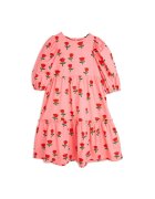 MINI RODINI Рокля за момичета - Розова - Флорална