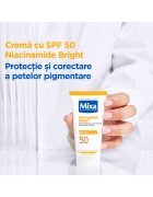 Mixa Крем Niacinamide Bright за защита и корекция на пигментни петна със SPF 50 50 мл
