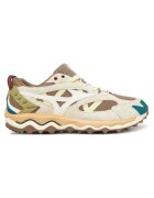 Mizuno Унисекс маратонки Fossil/Snow White/Summer Sand 5 - за бягане - еко кожа - кафяви