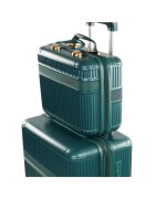 Modeste Чанта тип куфар Solier 12" ABS Изумрудено зелено