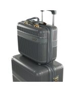 Modeste Чанта тип куфар Solier 12" ABS Tъмносив