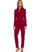 MOE M878 Peplum - Bordeaux