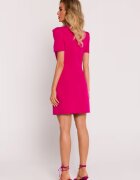 MOE Rochie mini cu maneci decorative Фуксия