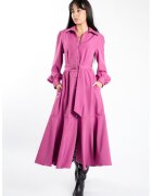 Monarh design Rochie camasa cu buzunare si guler ascutit