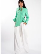 Monarh design Sacou cu esarfe si talie structurata Mint