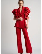 Monarh design Сако с архитектурни волани Red