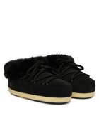 Moon Boot Дамски ботуши Black/Natural - естествена кожа - модел NL02 Mb Evx Mule Suede 80