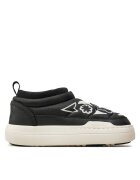 Moon Boot Дамски ботуши Park Soft Flower 80D - черни - екологична кожа