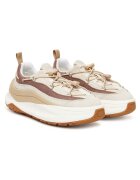 Moon Boot Дамски кецове AH05 Moon247 Xlace 80D249 - естествена кожа - бежови