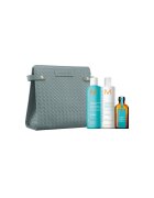 Moroccanoil Комплект Moisture Repair: Шампоан 250 мл + Балсам 250 мл - Масло за третиране 50 мл + Чанта