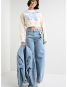 Moschino Jeans Дънки с кройка балон - Пастелносин