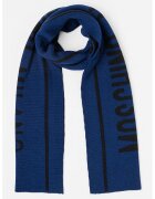 Moschino Шал с вълна и лого