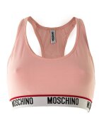 MOSCHINO Underwear Бюстие с изрязан гръб - Розово