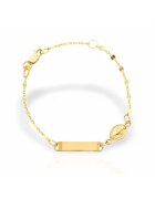 MOSV Гривна от 18 KT злато с висулка Дева Мария