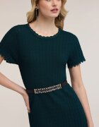 Motivi Скини колан с декоративни камъни Черен