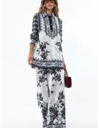 MSN Collection Дамски комплект многоцветен с флорален десен - S INT
