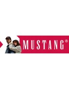 Mustang Мъжка риза Layton Regular Fit Класически дизайн Къс ръкав С яка С копчета Памук Син Син