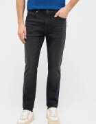 Mustang Мъжки дънки - Frisco - Skinny Fit - Средна талия - Цип - Дълги - 5 джоба - Памук - Еластан - W32-L32 US - Черни