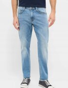 Mustang Мъжки дънки - Oregon Slim K - Slim Fit - Ниска талия - Цип - Дълги - 5 джоба - Памук - Еластан - W32-L32 US