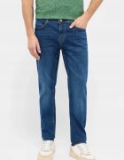 Mustang Мъжки дънки - Oregon Slim - Slim Fit - Ниска талия - Цип - Дълги - 5 джоба - Памук - Еластан - W32-L32 US