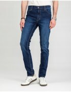 Mustang Мъжки дънки Style Tramper Tapered Slim Fit Средна талия Дълги 5 джоба Цип Памук Син Син