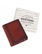 Mustang Мъжки портфейл - Temi RFID - 100% естествена кожа - с лого - отделения за карти - джоб за монети - елегантен дизайн - един размер