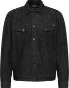 Mustang Мъжко яке - Style Dallas Jacket - Regular Fit - с яка - с копчета - топло и удобно - дълги ръкави - памук - 2XL INTL - черно