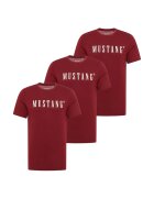 Mustang Тениска от органичен памук - 3 чифта - Червен