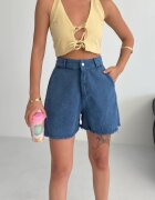 MyFashion Дамски дънки Памук Кобалтово синьо