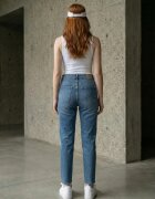 MyFashion Дамски дънки впит модел висока талия деним