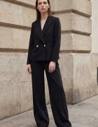 MyFashion Дамско сако класическо с копчета черно