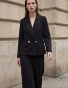 MyFashion Дамско сако класическо с копчета черно
