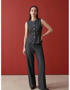 MyFashion Комплект от елек и широки панталони в от памучен поплин