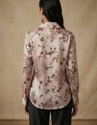 MyFashion Риза с дълъг ръкав флорален принт прашно розово 100% полиестер
