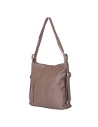 myOwn Чанта-раница 2 в 1 от естествена кожа Alesandra beige
