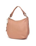 myOwn Дамска чанта от естествена кожа Edina pink
