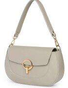 myOwn Дамска чанта от естествена кожа Розалия светло сива
