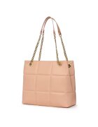myOwn Капитонирана кожена чанта Pink Azalea