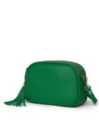 myOwn Кожена чанта с три отделения Felicia зелена