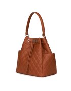 myOwn Кожена капитонирана чанта Felice