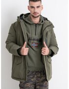 Napapijri Ватирано зимно яке Cornier с качулка