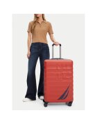 Nautica Голям куфар на колела пластмаса червен One Size INTL