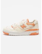 New Balance Кожени спортни обувки 550 с текстил - Изгорен портокал/Крем