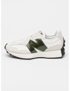 New Balance Маратонки 327 с велур - Бял/Слонова кост/Каки