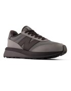 New Balance Маратонки 370 с кожа и синтетика Тъмнокафяв