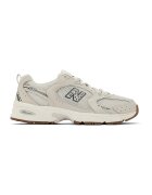 New Balance Мрежести маратонки 530 с еко кожа - Слонова кост/Tъмносив