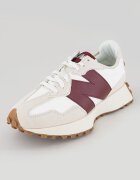 New Balance Спортни обувки 327 с велур Бял/Бордо/Сиво-бежов