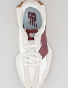 New Balance Спортни обувки 327 с велур Бял/Бордо/Сиво-бежов