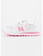 New Balance Спортни обувки 500 от еко кожа и текстил с велкро - Бял/Розово